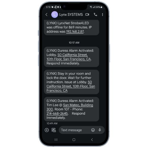 LynxGuide Server Annual SMS Plans